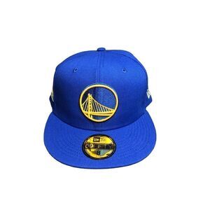 New Era Golden State Warriors Pop Citrus 59FIFTY Fitted Cap Hat Size 8